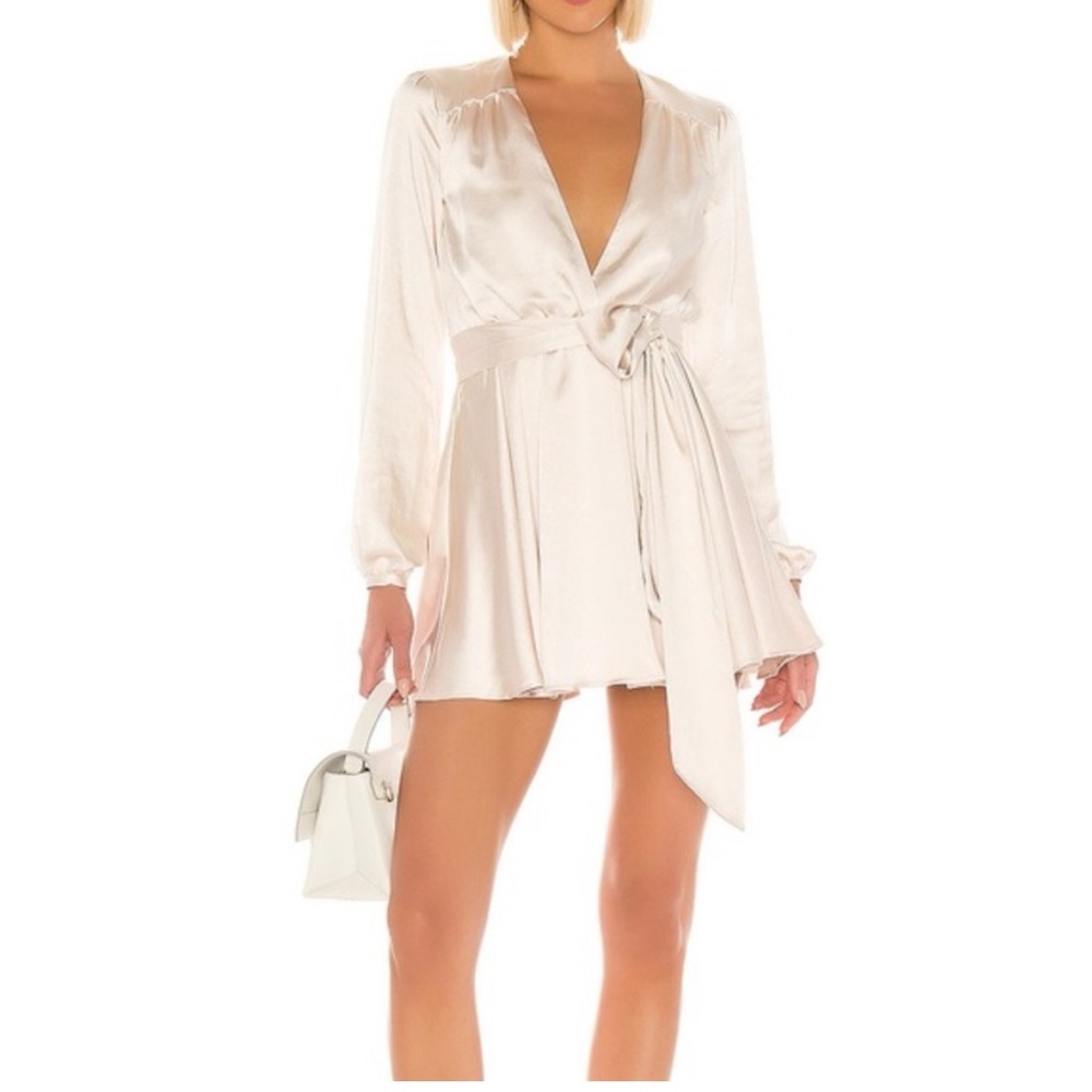 Lovers + Friends Champagne/ Gold Dress
